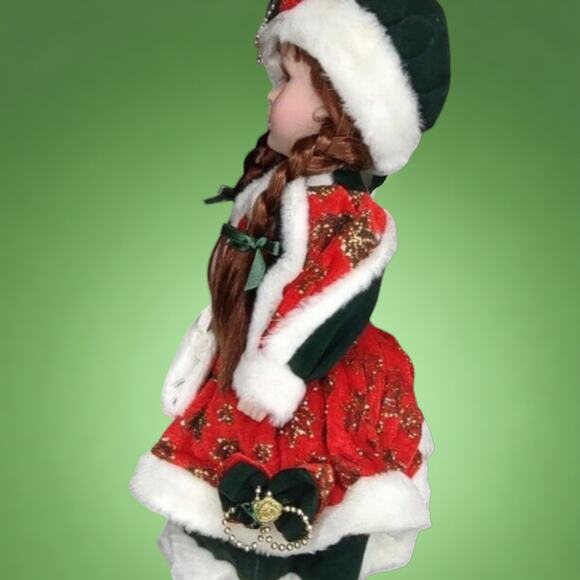 Cathay Collection Winter Porcelain Doll Name "Eia" Vintage #494/5000 COA Paper - Picture 5 of 8